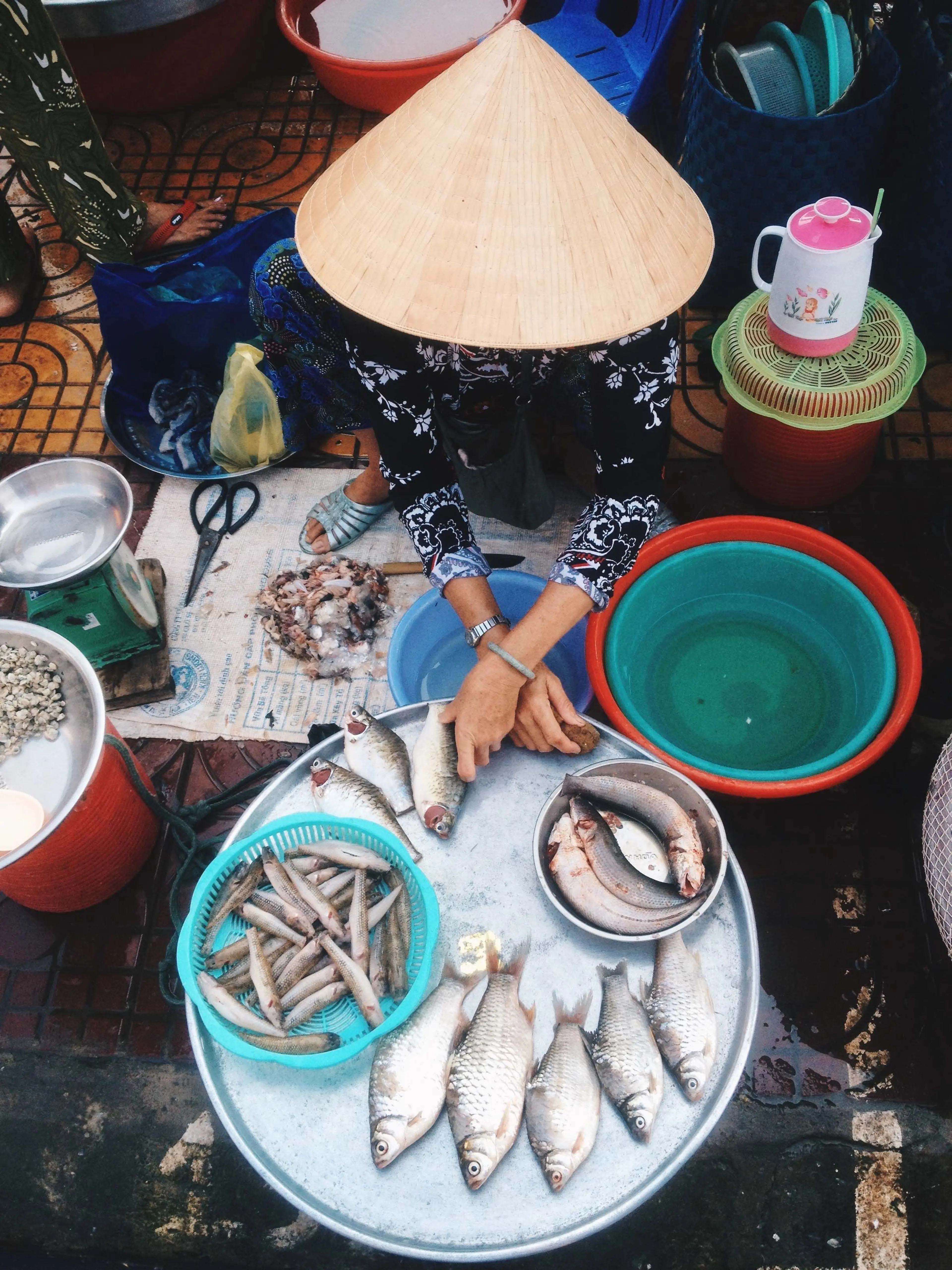 Mekong Delta seafood counter