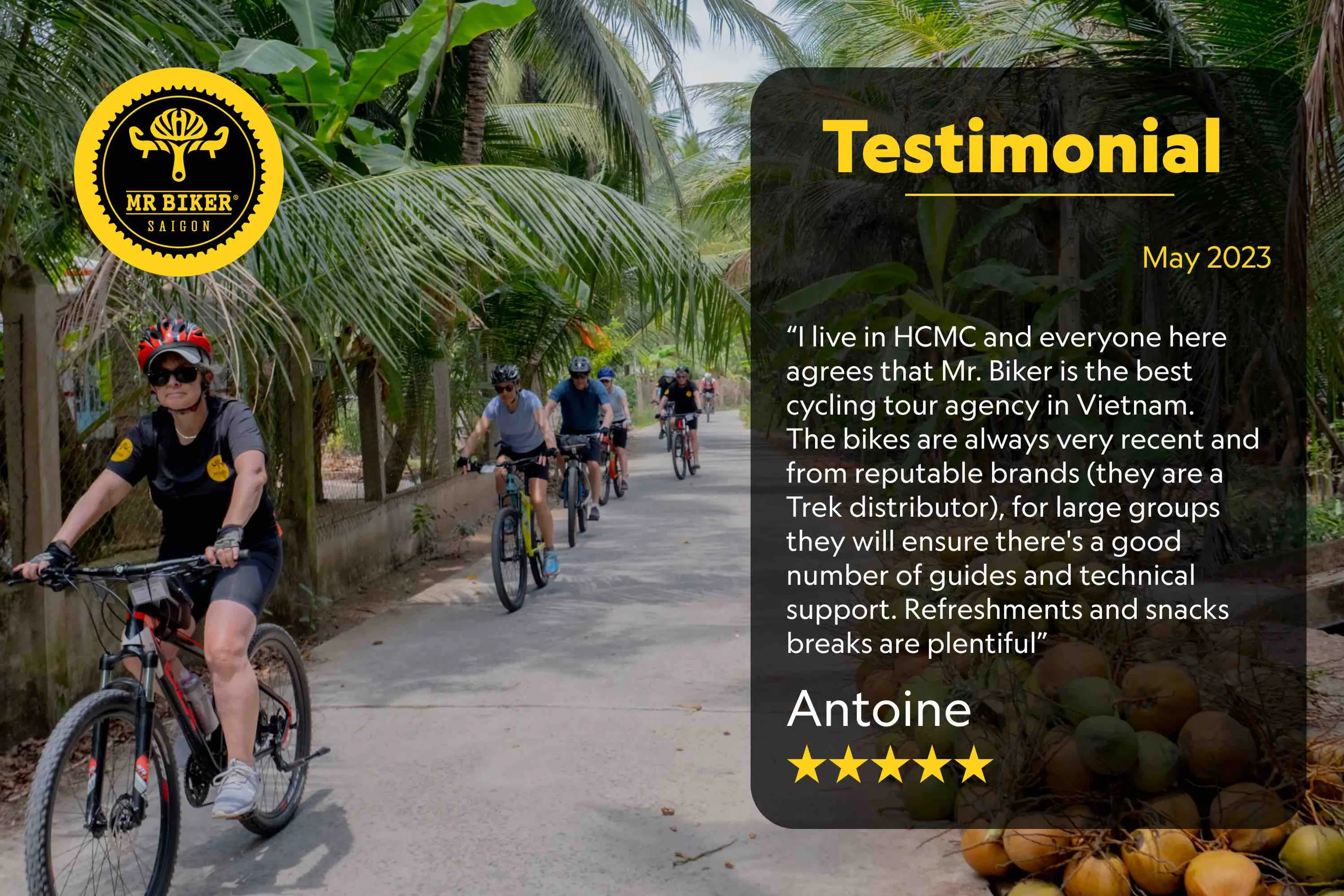 Mr Biker Saigon, Mekong Delta Bike and Boat Testimonial