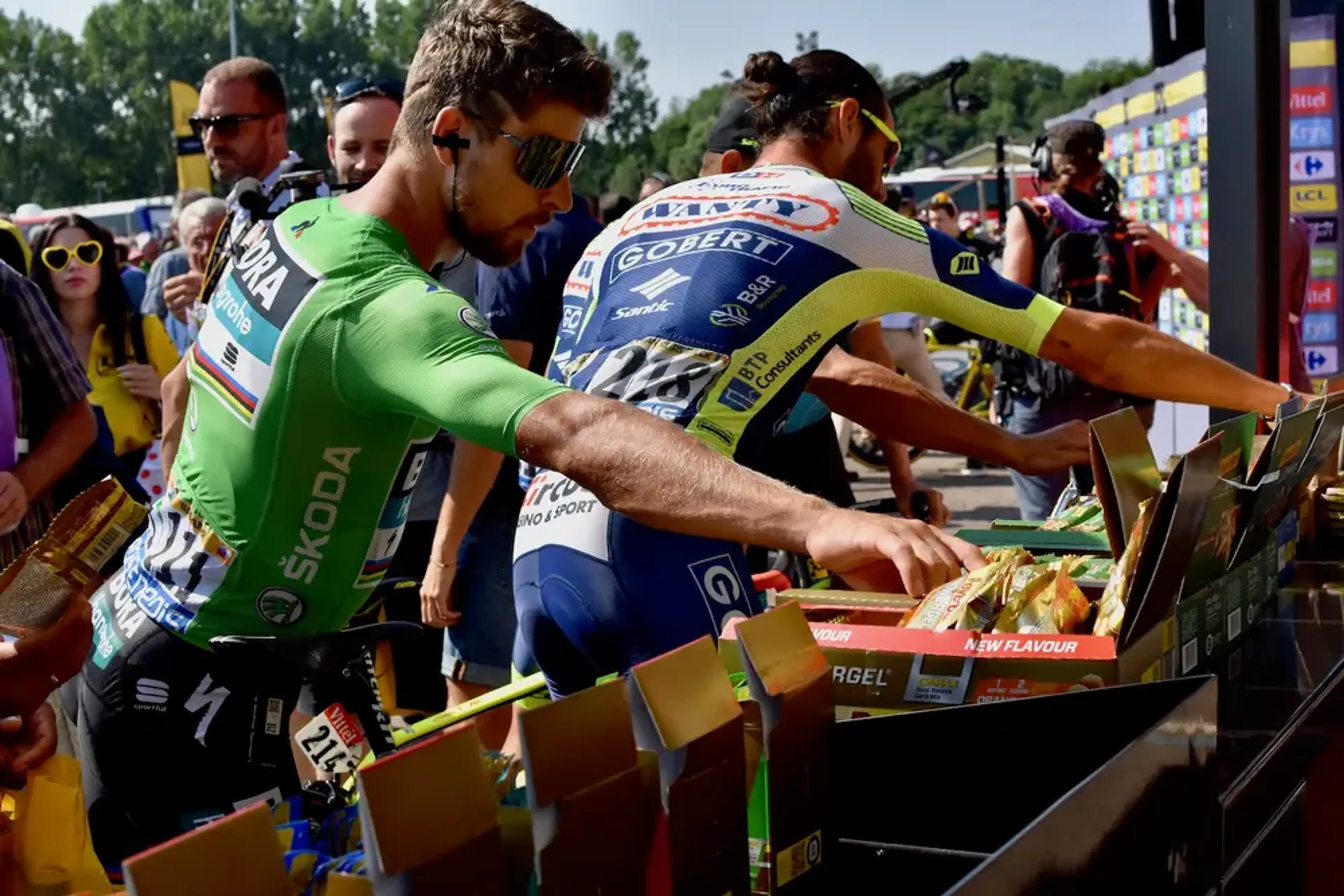 Portable Food For Cyclist In The Tour De France
