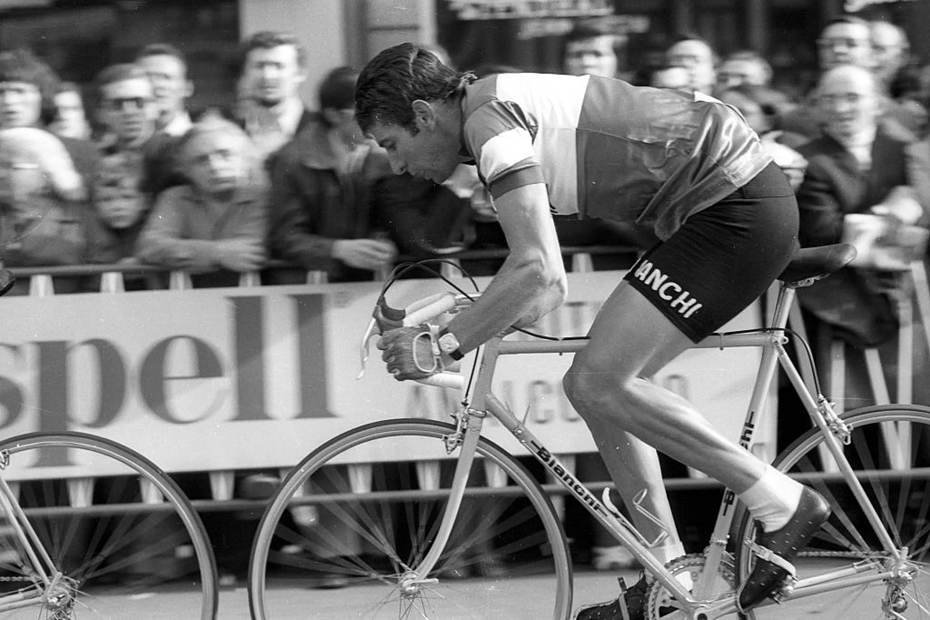 Felice Gimondi rides during the Italian cycling race Giro d'Italia in 1973