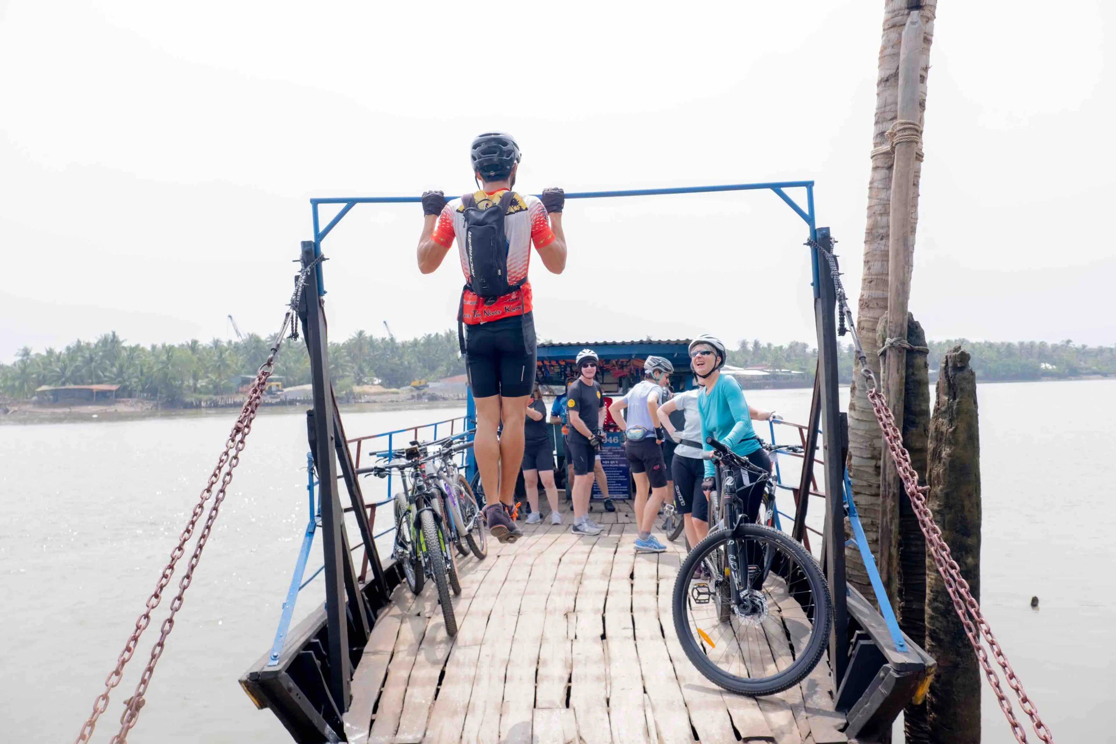 Mr Biker Saigon, Our Guide Having Fun With Riders