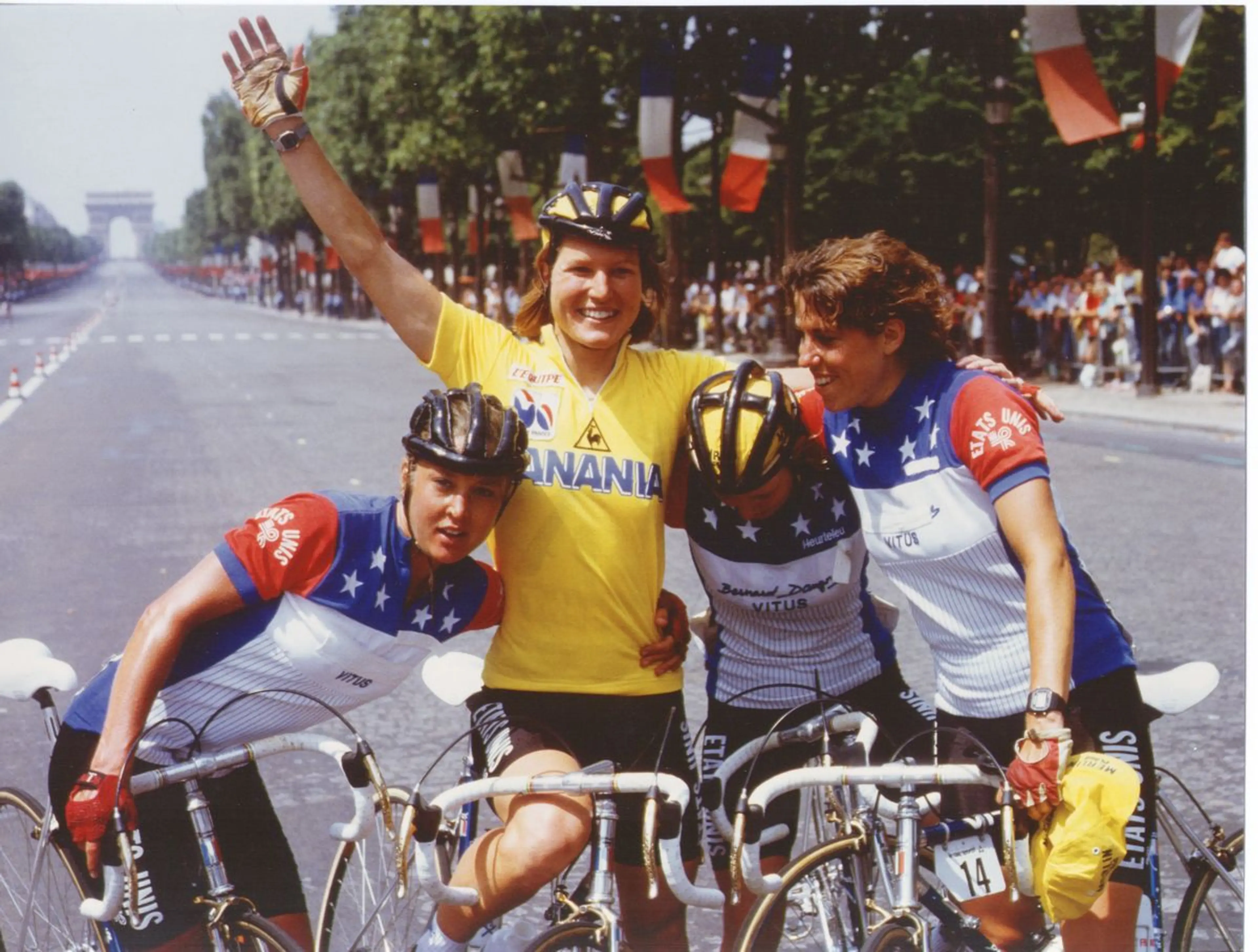 Marrianne Martin, the first female cyclist in Tour De France
