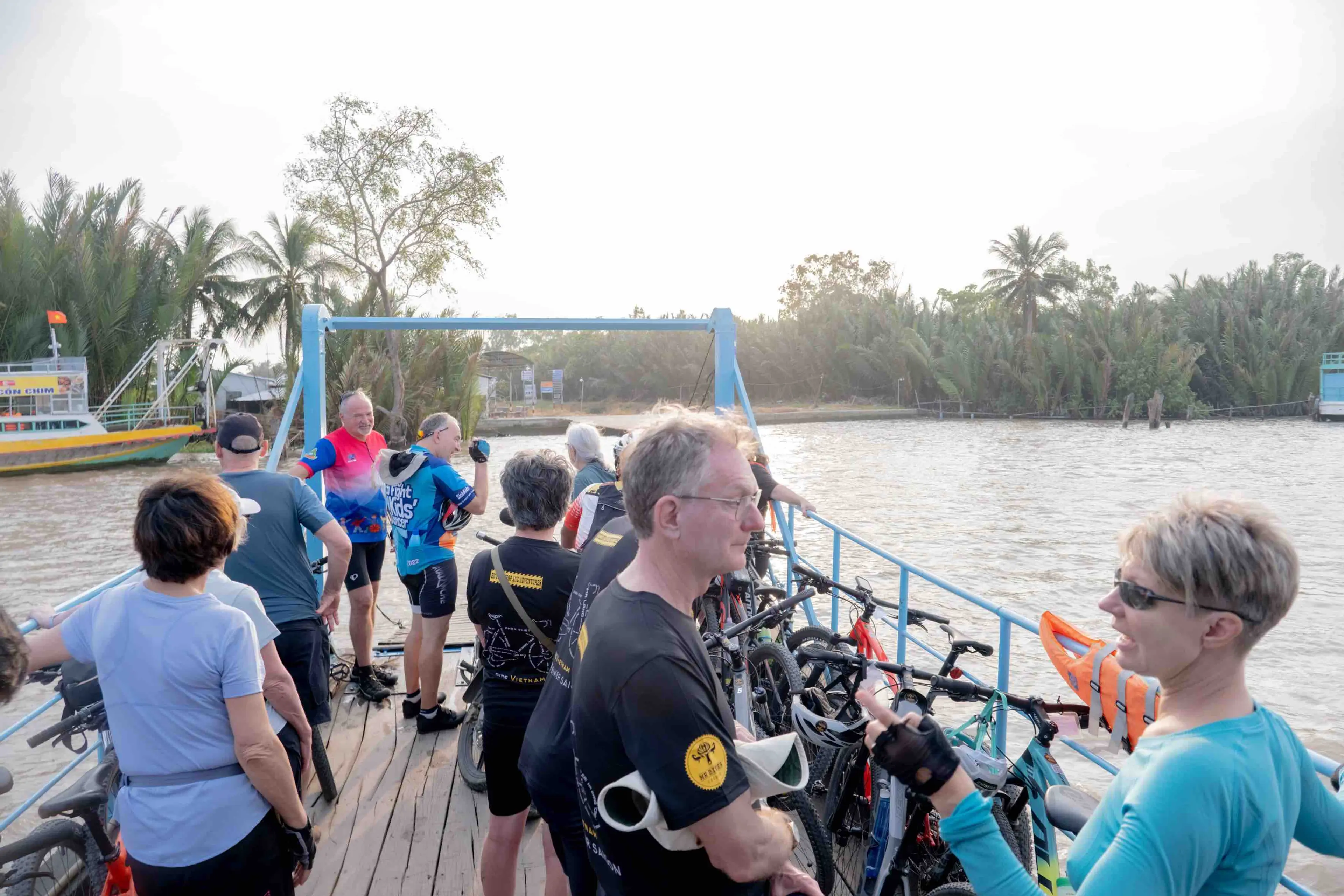 Mr Biker Saigon, Mekong Delta Biking Trips, Local Ferry