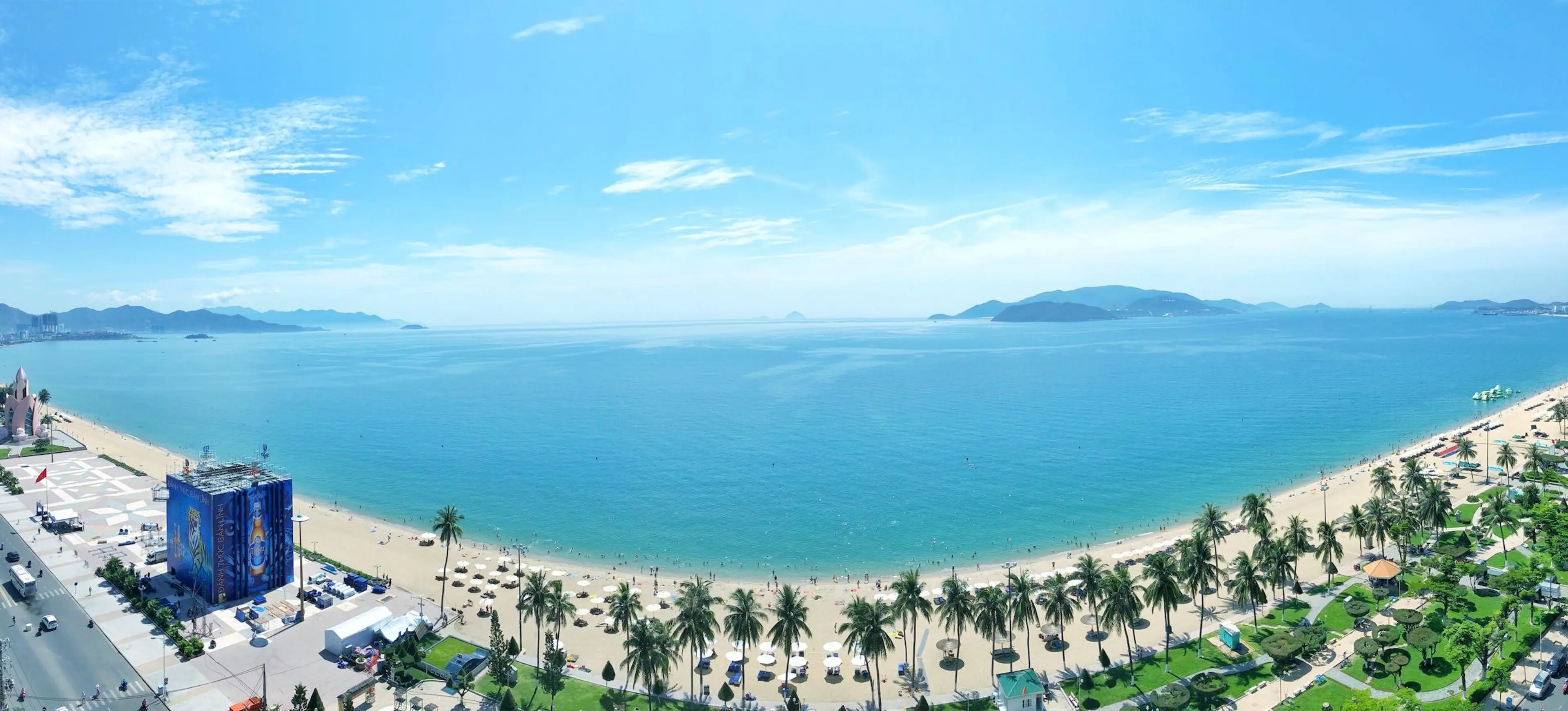 Aerial view off Nha Trang beaches