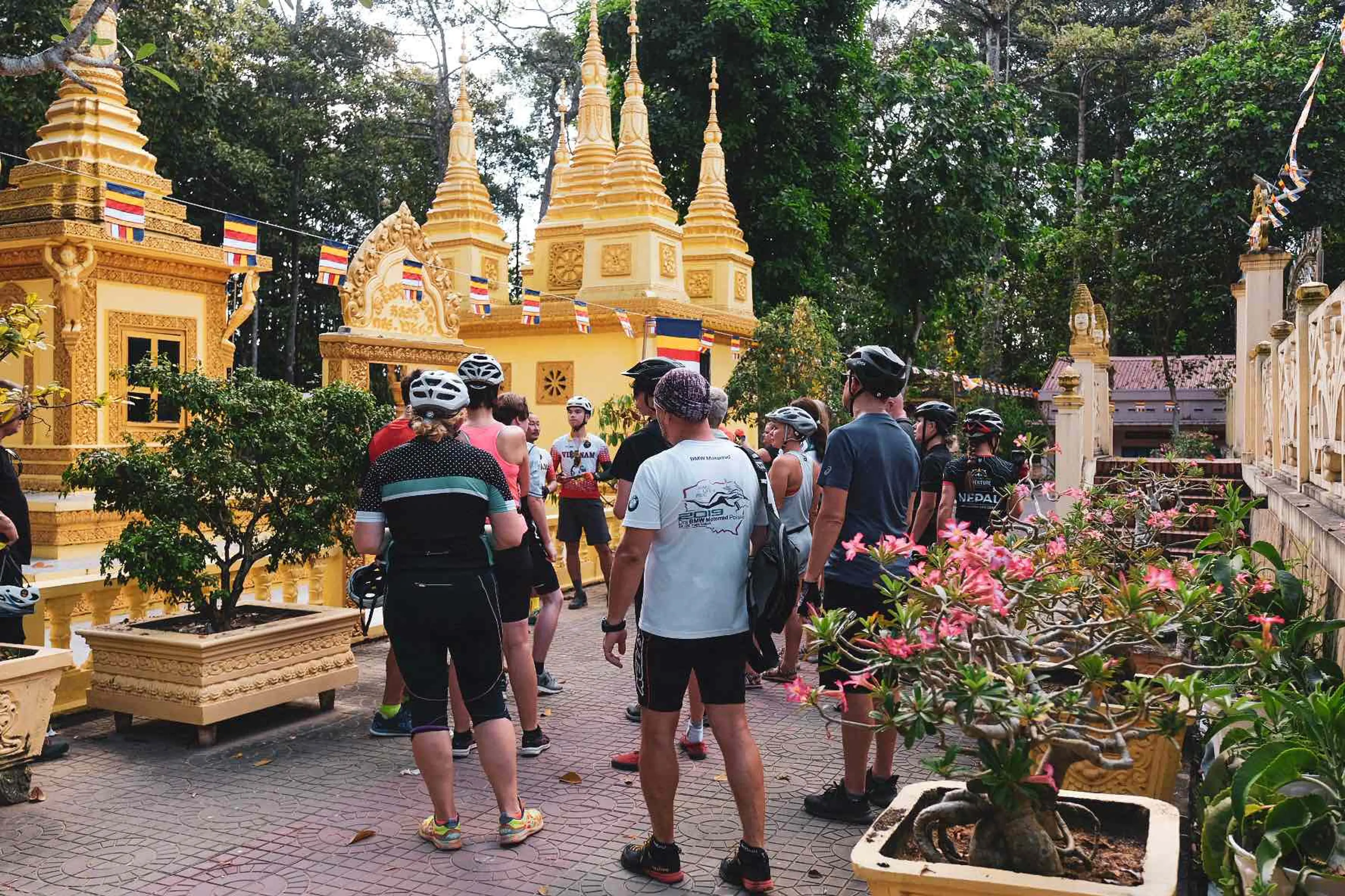 Mr Biker Saigon, Mekong Delta Cycling Tours, Exploring Oldest Pagoda in the Mekong